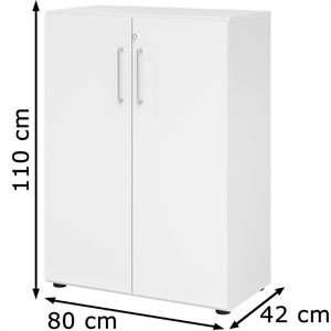 Produktbild für Aktenschrank Hammerbacher Serie 9 Advanced, aus Holz