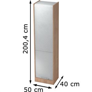 Produktbild für Rollladenschrank Hammerbacher Solid, aus Holz