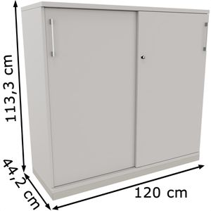 Produktbild für Schiebetürenschrank fm-Büromöbel Fastline, Holz