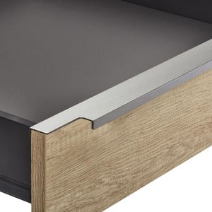 Produktbild für Möbelgriffe SO-TECH BLANKETT Slim, silber, Aluminium