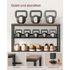 Produktbild für Schuhregal Vasagle LBS038K01, aus Metall