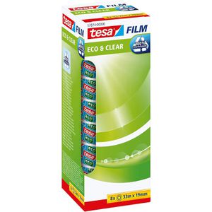 Klebeband Tesa 57074, Eco & Clear, 19mm x 33m
