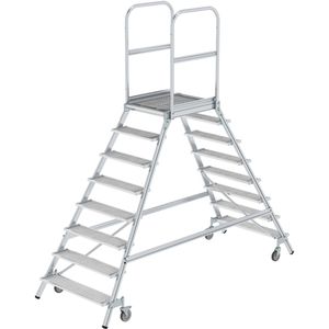 Produktbild für Podestleiter MUNK 51208, beidseitig begehbar