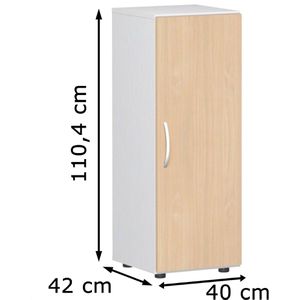Produktbild für Aktenschrank Geramöbel Flex, aus Holz