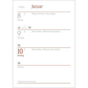 Produktbild für Mondkalender Korsch 222427, Der kleine Mondkalender, Jahr 2027