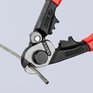 Produktbild für Drahtseilschere Knipex 95 61 190, für harte Drahtseile