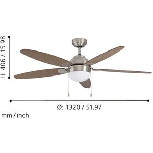 Produktbild für Deckenventilator Eglo Susale 35042, Ø 132cm