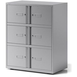 Produktbild für Schließfachschrank Bisley Essentials, silber