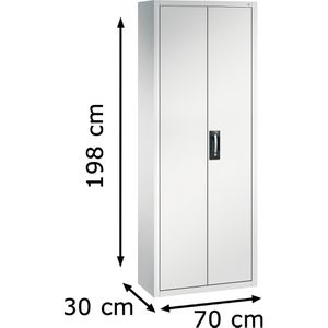 Produktbild für Magazinschrank CP-Möbel Serie 13, grau