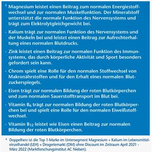 Produktbild für Magnesium Doppelherz aktiv, 30 Tabletten