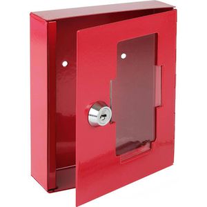 Produktbild für Notschlüsselkasten HMF 10203, rot, RAL 3001