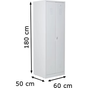 Produktbild für Mehrzweckschrank G-Office CLC/HD.1860, abschließbar, weiß