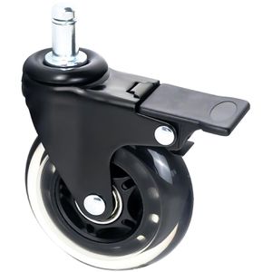 Produktbild für Stuhlrollen HMF 6810, feststellbar, aus Gummi, 5 Stück