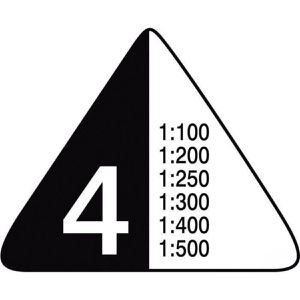 Produktbild für Dreikantmaßstab Rumold 150/4/30 Kunststoff, 30cm