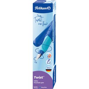 Produktbild für Füller Pelikan Twist Deep Blue P457, Feder F