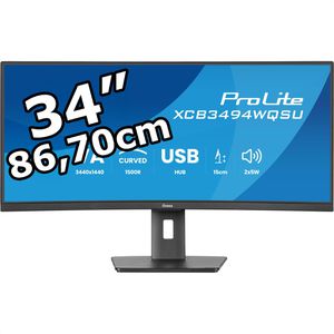 Produktbild für Monitor Iiyama ProLite XCB3494WQSU-B1, 34 Zoll