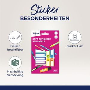 Produktbild für Namensetiketten Zweckform RESMI30S, Smileys