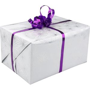 Produktbild für Geschenkband Präsent Mexico, violett metallic