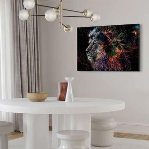 Produktbild für Wandbild Artgeist Bunter Löwe