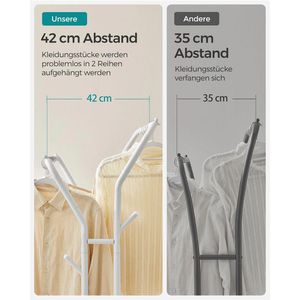 Produktbild für Garderobenständer Songmics HSR107W01, weiß