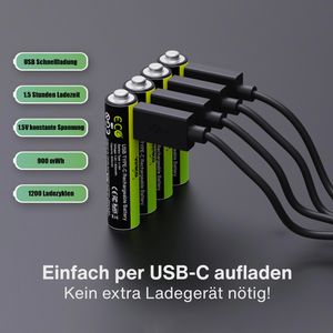 Produktbild für Akku Verico Loopenergy 1,5 V, 600 mAh