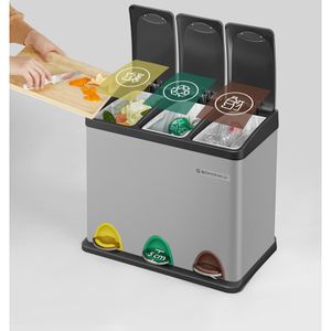 Produktbild für Mülleimer Songmics LTB24L, silber