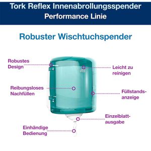 Produktbild für Putztuchrollenhalter Tork Reflex, 473180, M4