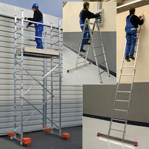 Produktbild für Gerüst Krause CORDA, 916273, Arbeitshöhe 4,85m