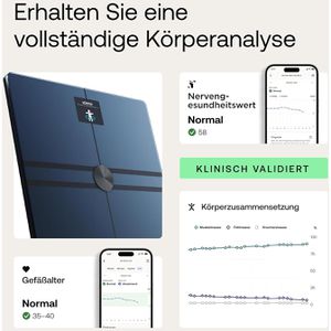 Produktbild für Personenwaage Withings Body Comp, App-fähig, schwarz