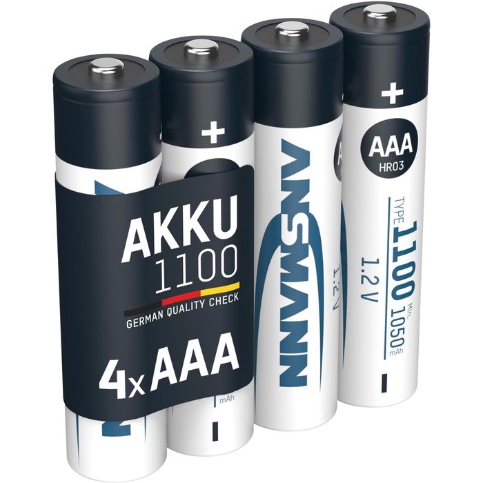 Ansmann 1100 mAh AAA Micro NiMH HR03 Akkus - Böttcher AG
