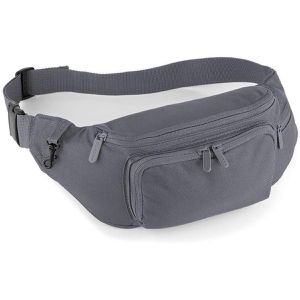 Bauchtasche Quadra QD12, aus Polyester, grau