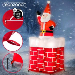 Produktbild für Weihnachtsfigur Monzana Weihnachtsmann im Kamin