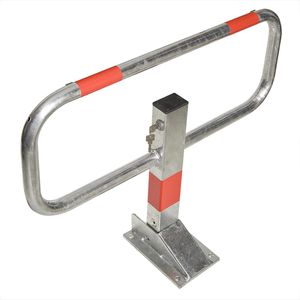 Produktbild für Parkbügel Moravia Sesam, rot / silber, klappbar
