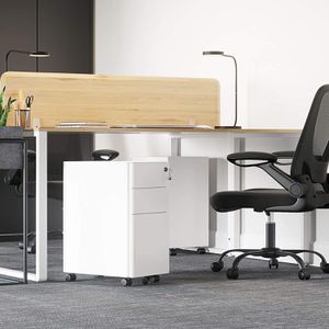 Produktbild für Rollcontainer Songmics OFC030W01, aus Metall, weiß