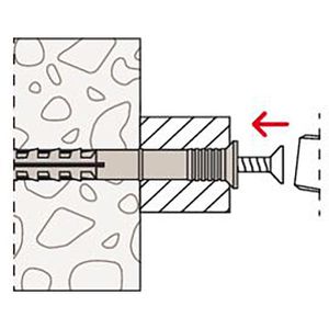 Produktbild für Dübel Fischer 50354, N6x40/10S