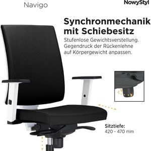 Produktbild für Bürostuhl Nowy-Styl Navigo, weiß