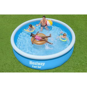 Produktbild für Aufstellpool Bestway 57273 Fast Set blau, rund