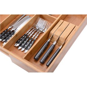 Produktbild für Besteckkasten Gräwe 243, braun, aus Bambus