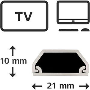 Produktbild für Kabelkanal Hama 00220981 weiß