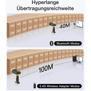 Produktbild für Barcode-Scanner Inateck BCST-75_black, kabellos