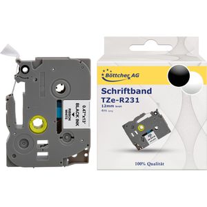 Schriftband Böttcher-AG für Brother TZe-R231, 12mm