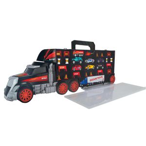 Dickie-Toys Fahrzeug Truck Carry Case, Autotransporter mit 9 Fahrzeugen