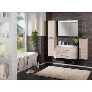 Produktbild für Bad-Hängeschrank Fackelmann B.clever, 82946, matt esche