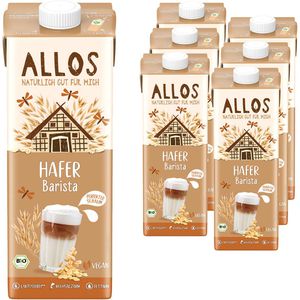 Allos Haferdrink Hafer Barista, BIO, je 1 Liter, 6 Stück