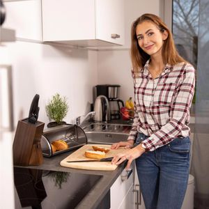 Produktbild für Brotkasten Relaxdays 10023832, Edelstahl