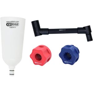 Trichter KS-Tools 150.9155, transparent, 4-teiliges Set