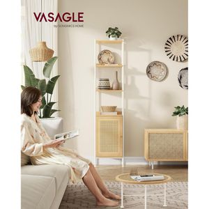Produktbild für Bücherregal Vasagle LLS122W57, weiß / eiche