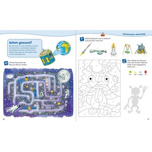 Produktbild für Spielbuch WAS-IST-WAS Junior, Mitmach-Heft Weltraum
