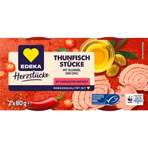 Produktbild für Fischkonserve Edeka Herzstücke Thunfischstücke