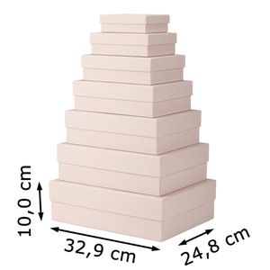 Produktbild für Geschenkbox Rössler-Papier 1341145358, Boxline Powder, weiß
